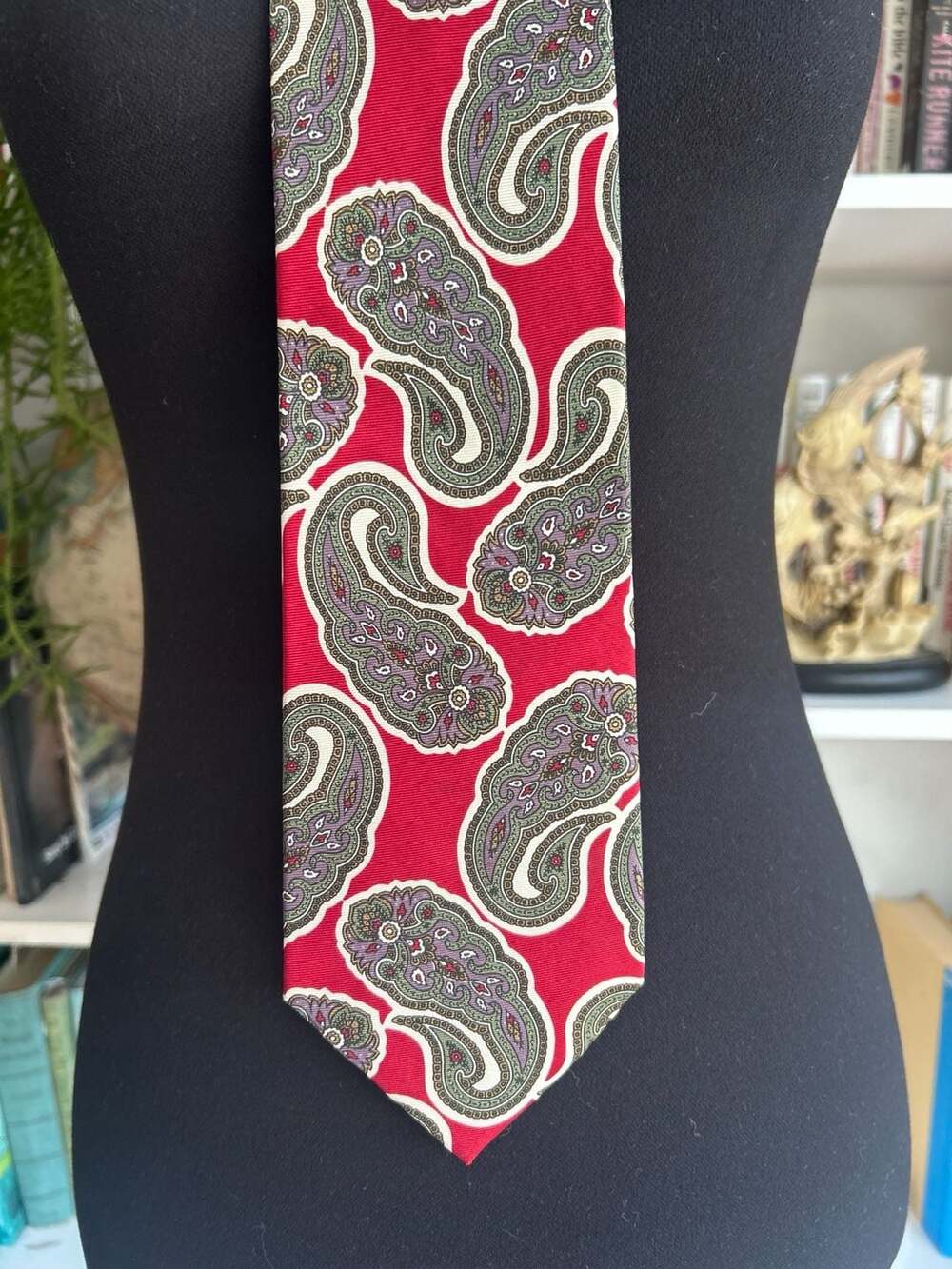 Red Paisley Silk Necktie